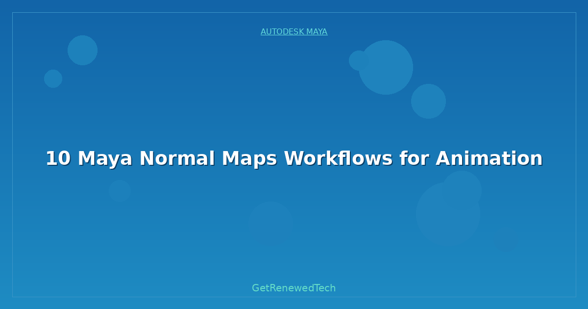 Blog 10 Maya Normal Maps Workflows For Animation
