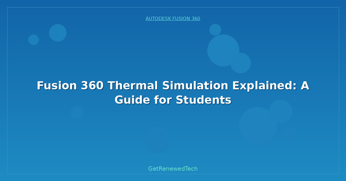 Blog Fusion 360 Thermal Simulation Explained A Guide For Students