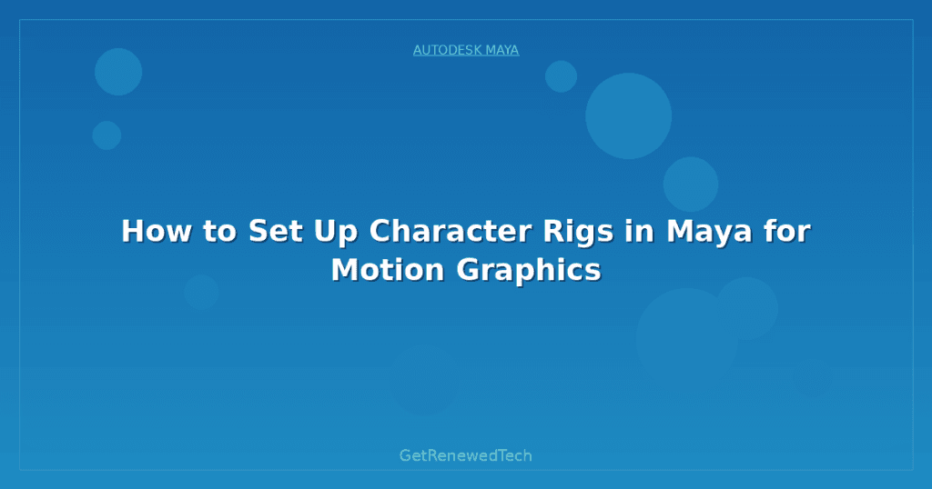Power Ranger Character Rigs Maya How to Set Up Character Rigs in Maya for Motion Graphics ...