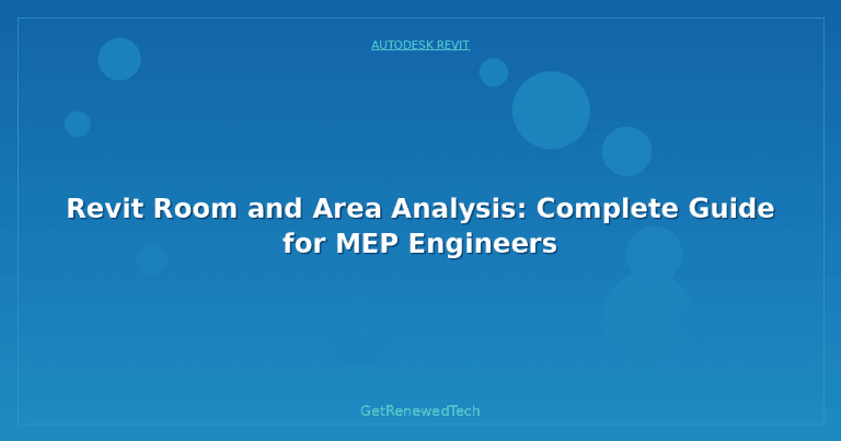 Revit Room and Area Analysis: Complete Guide for MEP Engineers ...